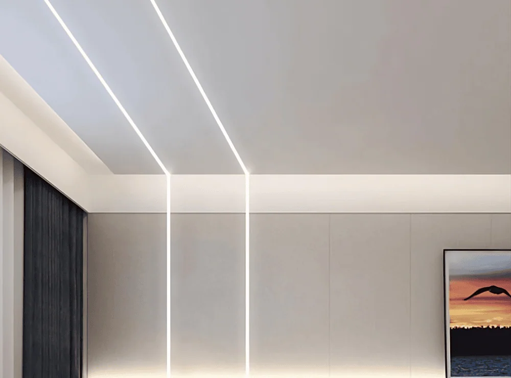 Bedroom ceiling profile lighting 1