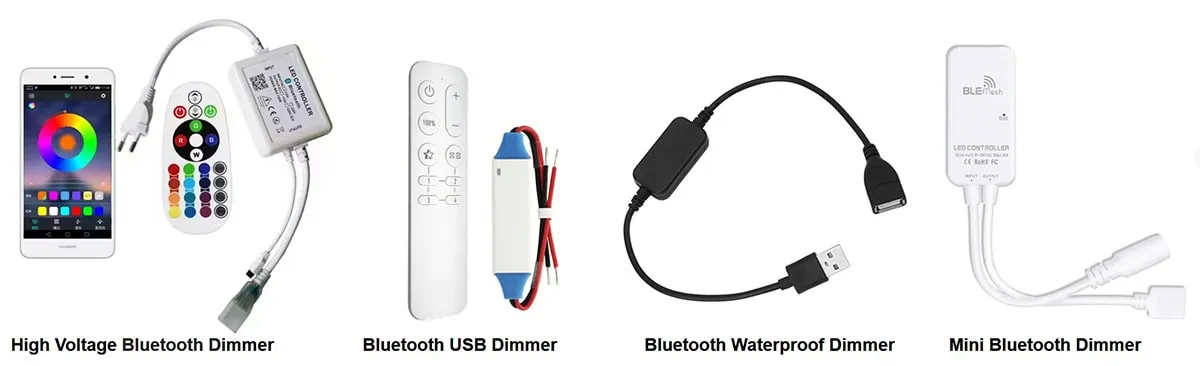 different types of led bluetooth dimmers