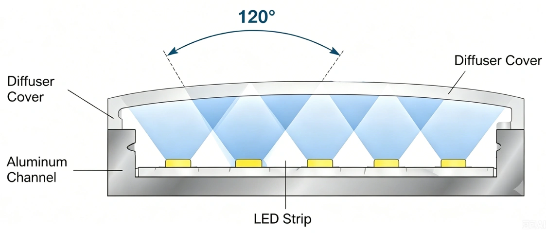 led strip with aluminum channel
