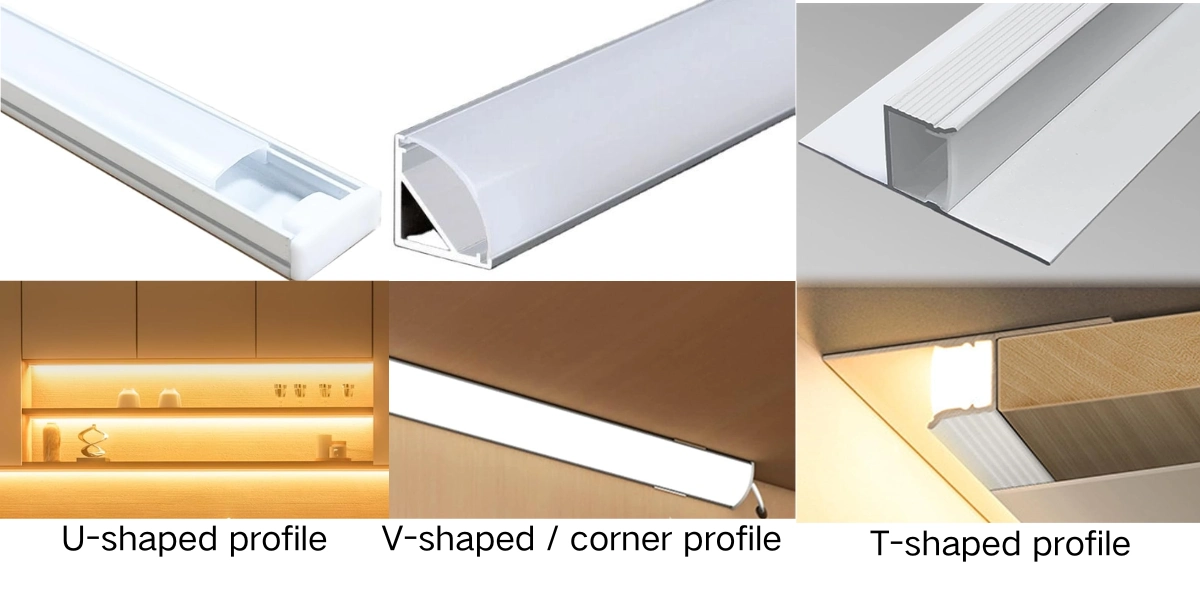 shapes of aluminum profile