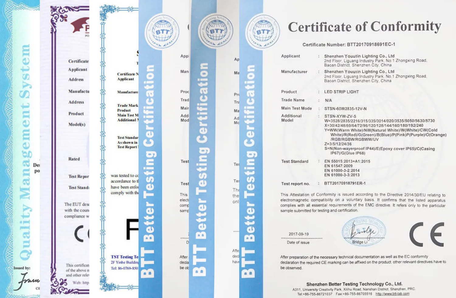 Certifications
